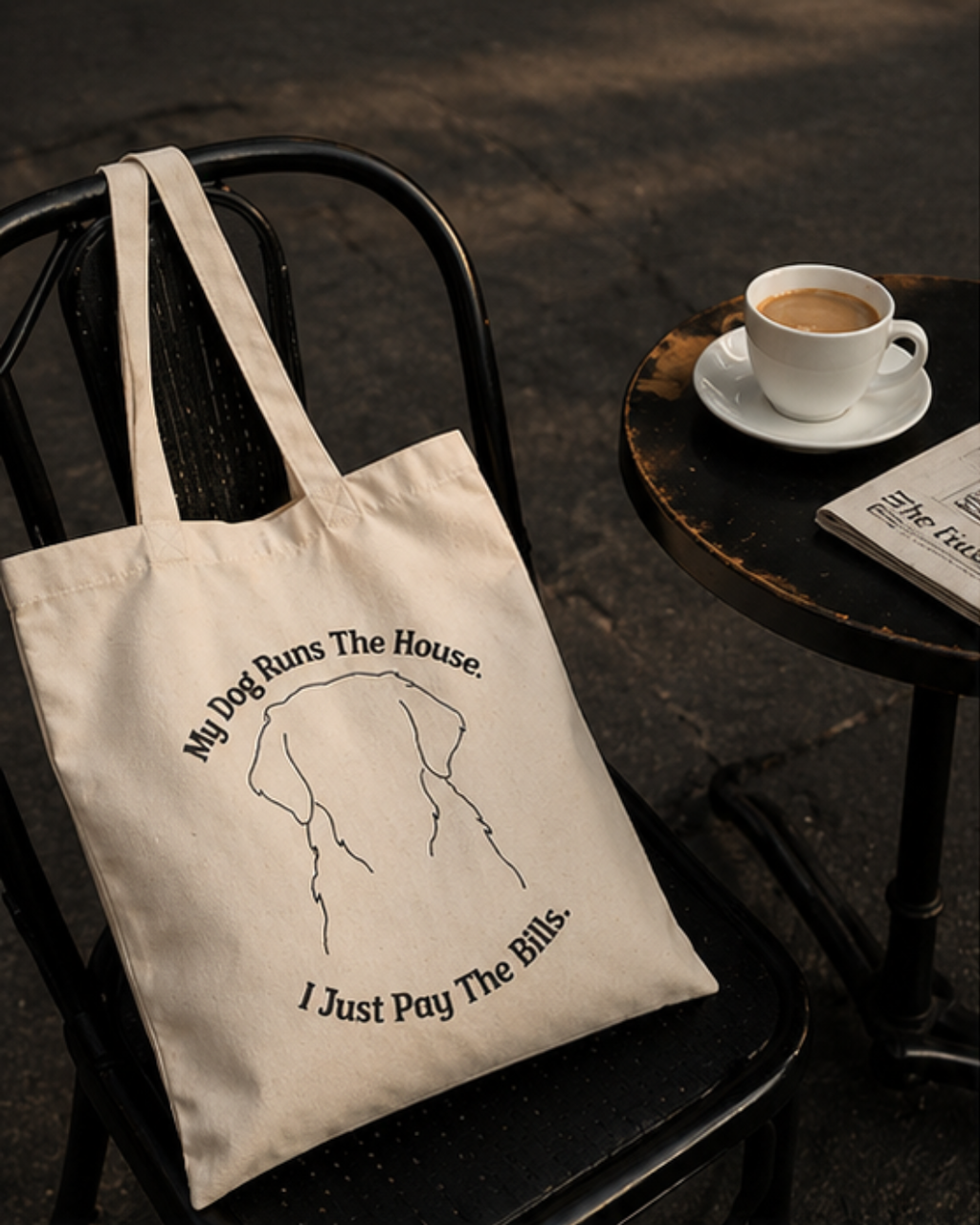 My Dog Runs The House Tote Bag | Tote Bag